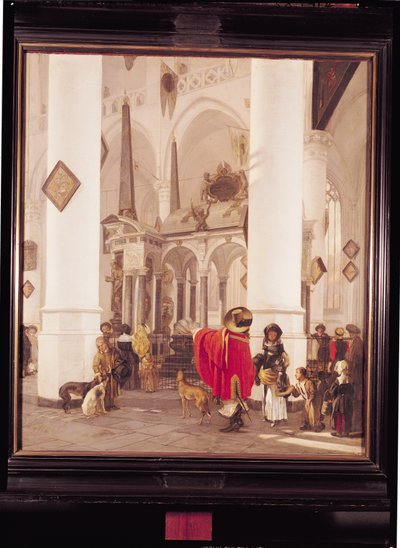 Interior of the Nieuwe Kerk, Delft, 1656 by Emanuel de Witte